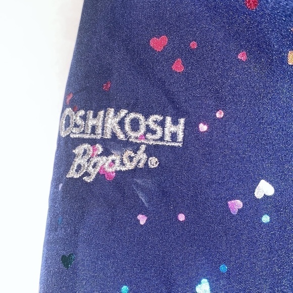 Osh kosh baby navy windbreaker with multi colored hearts. Size 12 months. EUC. - Picture 5 of 8